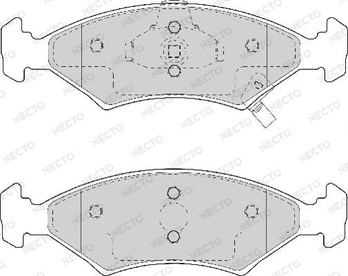 Necto FD7053A - Brake Pad Set, disc brake autospares.lv