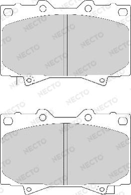 Necto FD7052A - Brake Pad Set, disc brake autospares.lv