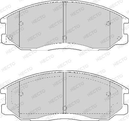 Necto FD7057A - Brake Pad Set, disc brake autospares.lv