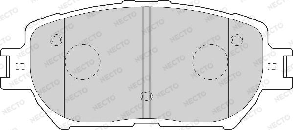 Necto FD7065A - Brake Pad Set, disc brake autospares.lv