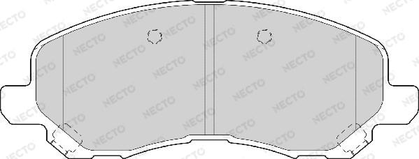 Necto FD7066A - Brake Pad Set, disc brake autospares.lv