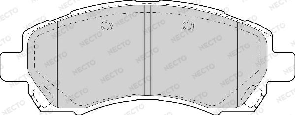 Necto FD7060A - Brake Pad Set, disc brake autospares.lv