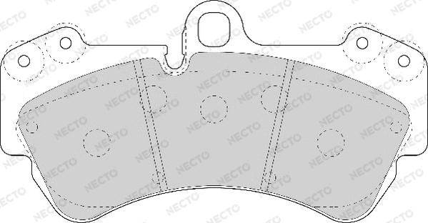 Necto FD7068A - Brake Pad Set, disc brake autospares.lv