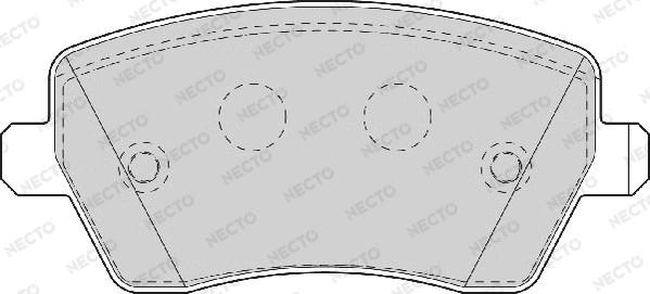 Necto FD7063A - Brake Pad Set, disc brake autospares.lv