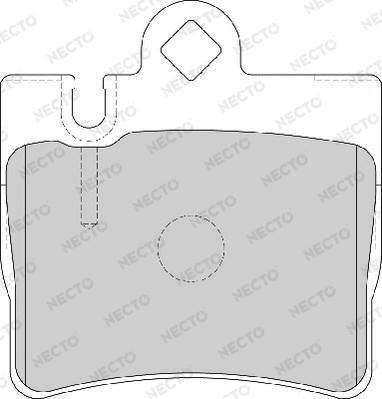 Necto FD7009A - Brake Pad Set, disc brake autospares.lv