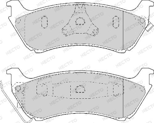 Necto FD7006A - Brake Pad Set, disc brake autospares.lv