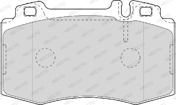 Necto FD7008A - Brake Pad Set, disc brake autospares.lv