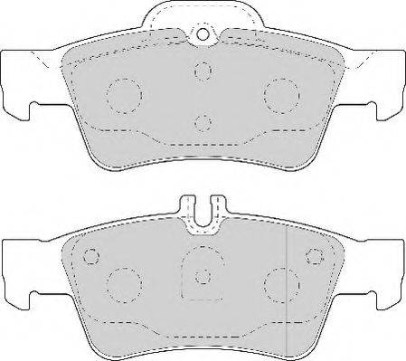 Necto FD7019N - Brake Pad Set, disc brake autospares.lv