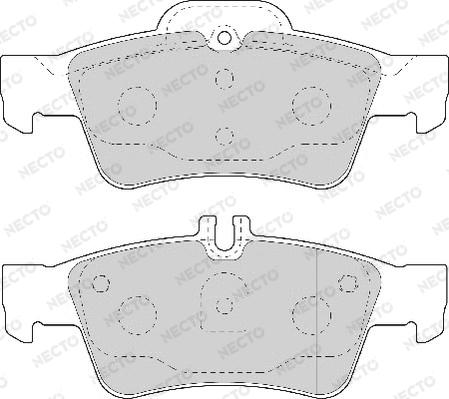 Necto FD7019A - Brake Pad Set, disc brake autospares.lv