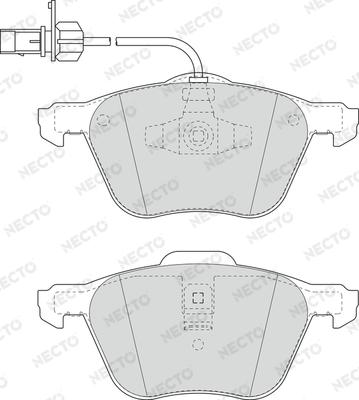 Necto FD7015A - Brake Pad Set, disc brake autospares.lv