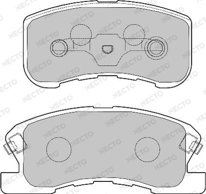 Necto FD7016A - Brake Pad Set, disc brake autospares.lv