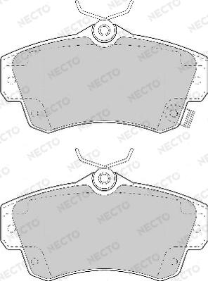 Necto FD7011A - Brake Pad Set, disc brake autospares.lv