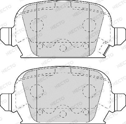 Necto FD7013A - Brake Pad Set, disc brake autospares.lv