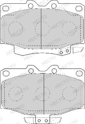 Necto FD7017A - Brake Pad Set, disc brake autospares.lv