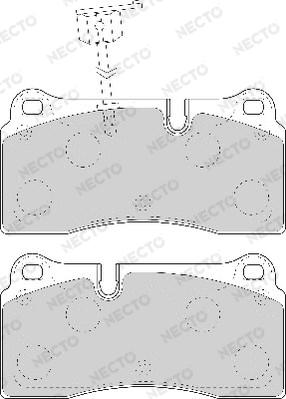 Necto FD7088A - Brake Pad Set, disc brake autospares.lv