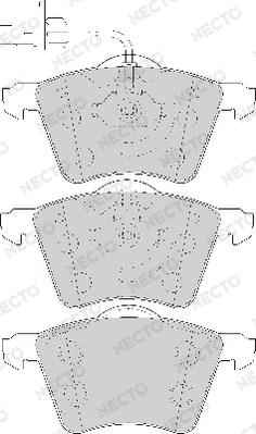 Necto FD7083A - Brake Pad Set, disc brake autospares.lv