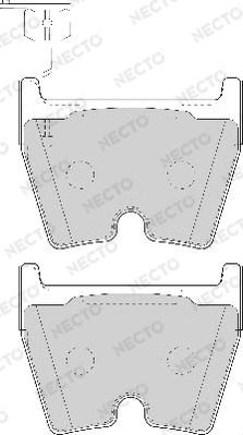 Necto FD7087A - Brake Pad Set, disc brake autospares.lv