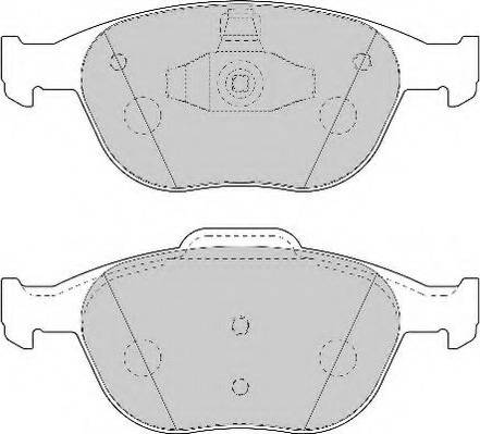 Necto FD7034N - Brake Pad Set, disc brake autospares.lv