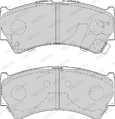 Necto FD7031A - Brake Pad Set, disc brake autospares.lv