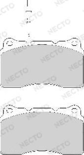 Necto FD7029A - Brake Pad Set, disc brake autospares.lv