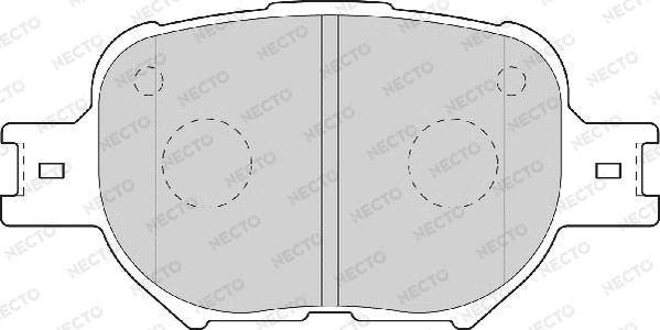 Necto FD7020A - Brake Pad Set, disc brake autospares.lv