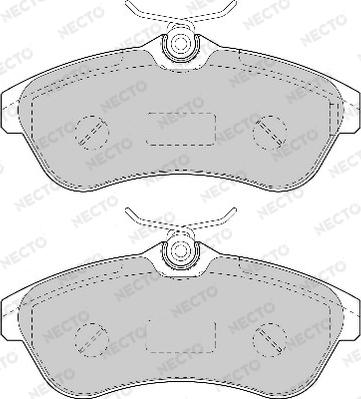 Necto FD7028A - Brake Pad Set, disc brake autospares.lv