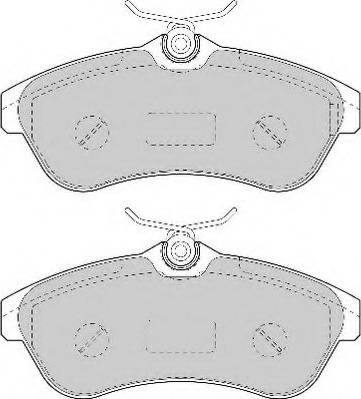 Necto FD7028N - Brake Pad Set, disc brake autospares.lv