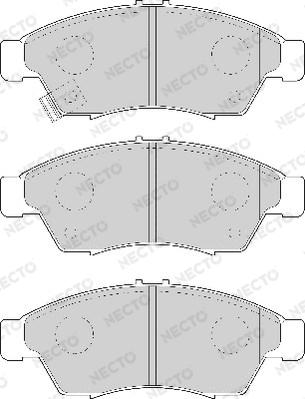 Necto FD7023A - Brake Pad Set, disc brake autospares.lv