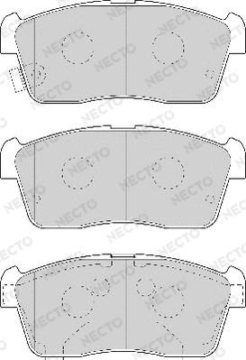 Necto FD7022A - Brake Pad Set, disc brake autospares.lv