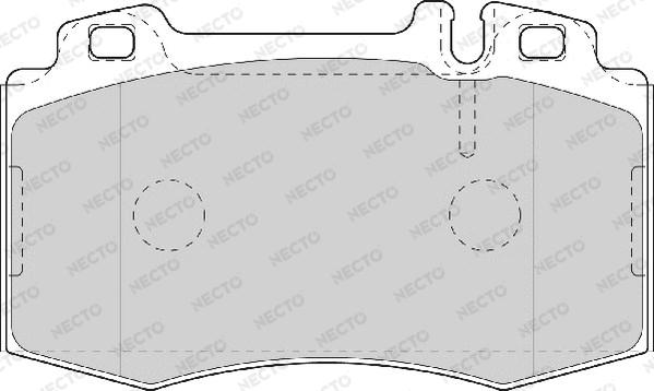 Necto FD7079A - Brake Pad Set, disc brake autospares.lv