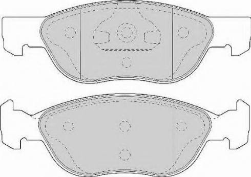 Necto FD7076N - Brake Pad Set, disc brake autospares.lv