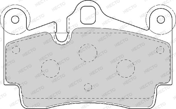 Necto FD7070A - Brake Pad Set, disc brake autospares.lv