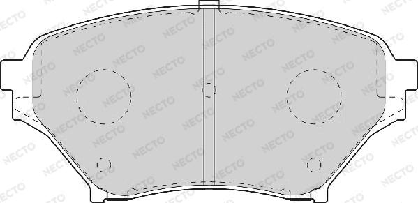 Necto FD7072A - Brake Pad Set, disc brake autospares.lv