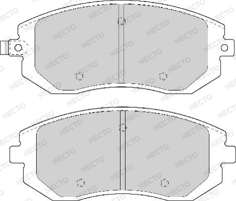 Necto FD7077A - Brake Pad Set, disc brake autospares.lv