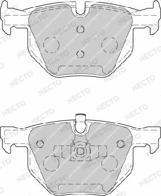 Necto FD7199A - Brake Pad Set, disc brake autospares.lv