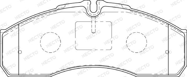 Necto FD7191V - Brake Pad Set, disc brake autospares.lv