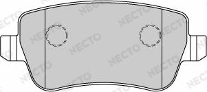 Necto FD7192A - Brake Pad Set, disc brake autospares.lv