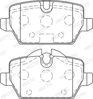 Necto FD7197A - Brake Pad Set, disc brake autospares.lv