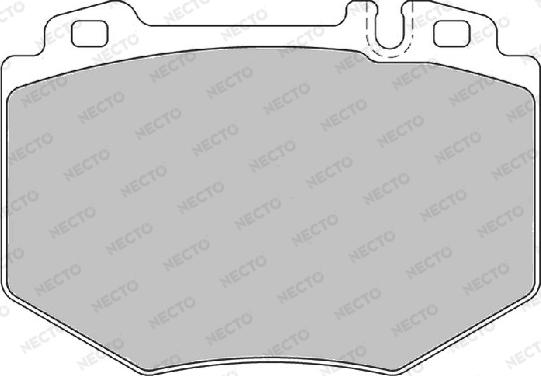 Necto FD7144A - Brake Pad Set, disc brake autospares.lv