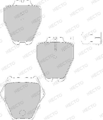 Necto FD7140A - Brake Pad Set, disc brake autospares.lv