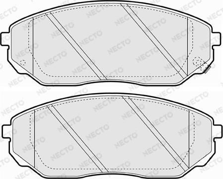 Necto FD7148A - Brake Pad Set, disc brake autospares.lv