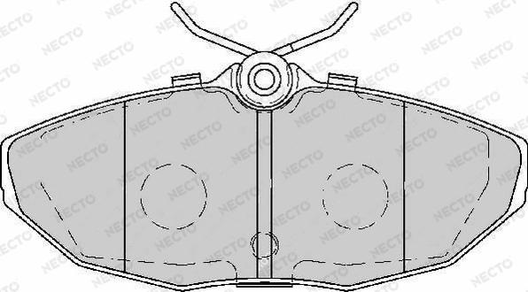 Necto FD7143A - Brake Pad Set, disc brake autospares.lv