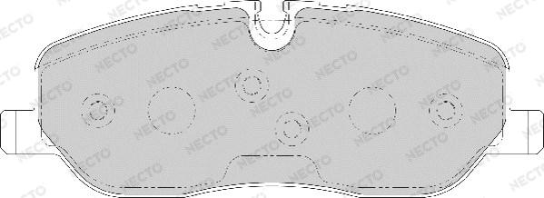 Necto FD7159A - Brake Pad Set, disc brake autospares.lv