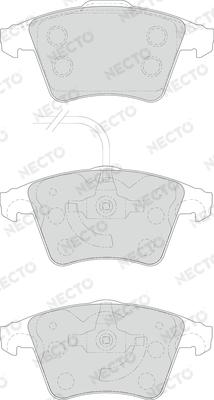 Necto FD7156V - Brake Pad Set, disc brake autospares.lv