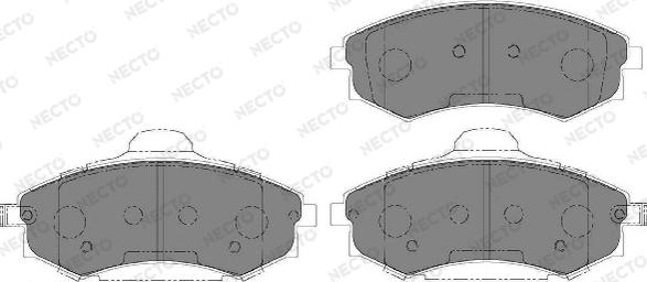 Necto FD7150A - Brake Pad Set, disc brake autospares.lv