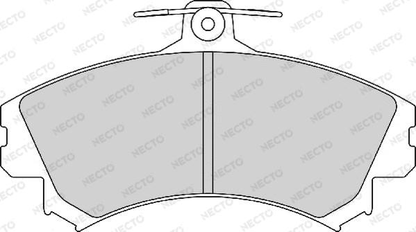 Necto FD7151A - Brake Pad Set, disc brake autospares.lv