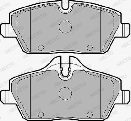 Necto FD7164A - Brake Pad Set, disc brake autospares.lv