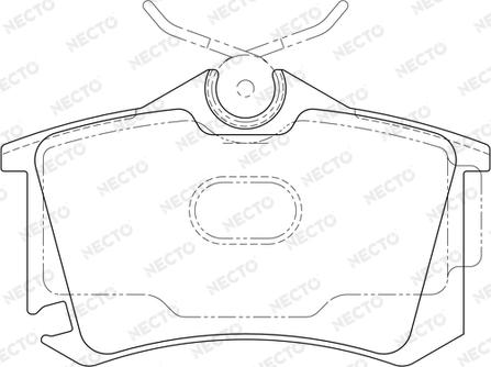 Necto FD7160A - Brake Pad Set, disc brake autospares.lv