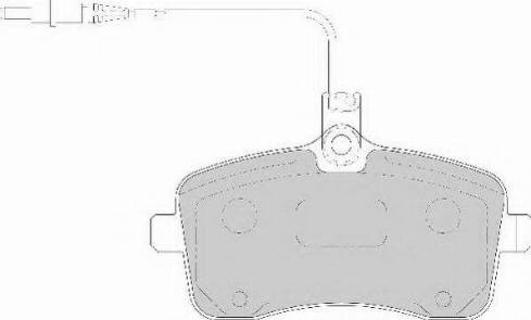 Necto FD7104N - Brake Pad Set, disc brake autospares.lv