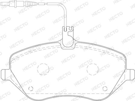 Necto FD7105A - Brake Pad Set, disc brake autospares.lv